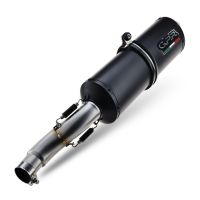 GPR auspuff kompatibel mit  Bmw F 650 Cs Scarver 2001-2006, Ghisa , Zugelassener legaler Slip-On-Auspuff mit Abe, einschließlich abnehmbarem DB-Killer und Verbindungsrohr 