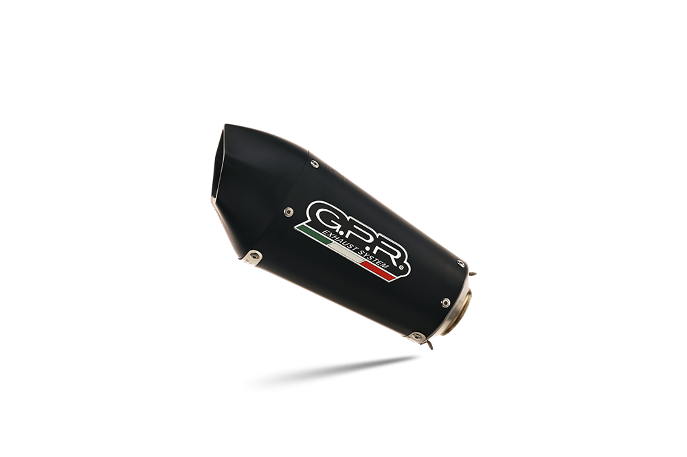 GPR auspuff kompatibel mit  Bmw S 1000 RR -M  2010-2014, New Grand Prix Evo Black Titanium, Zugelassener legaler Slip-On-Auspuff mit Abe, einschließlich abnehmbarem DB-Killer und Verbindungsrohr 