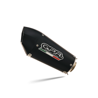 GPR auspuff kompatibel mit  Bmw S 1000 RR -M  2010-2014, New Grand Prix Evo Black Titanium, Zugelassener legaler Slip-On-Auspuff mit Abe, einschließlich abnehmbarem DB-Killer und Verbindungsrohr 