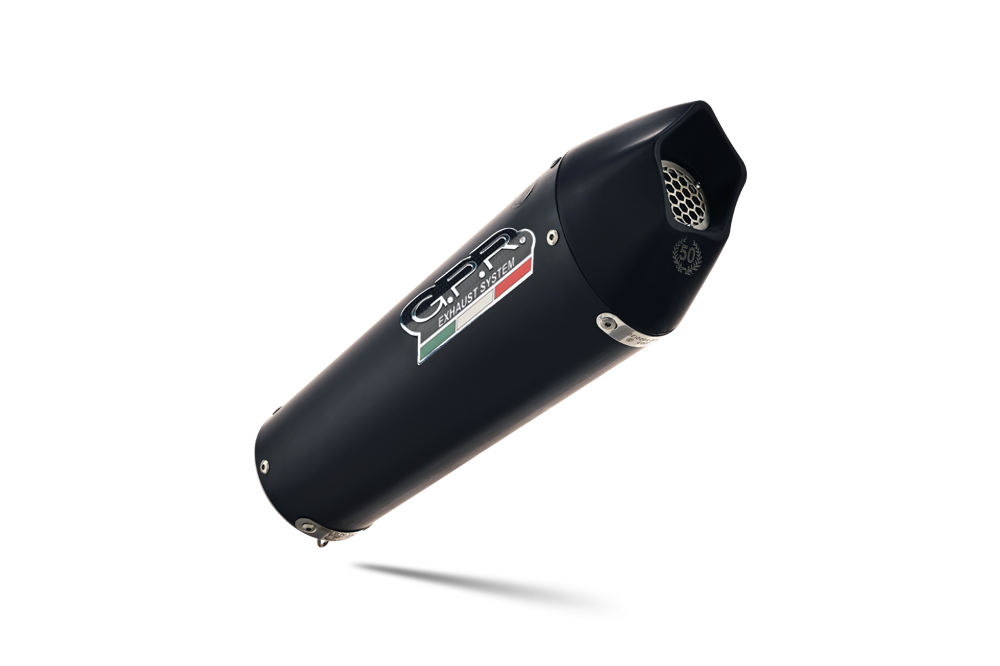 GPR auspuff kompatibel mit  Ktm Enduro 690 R 2021-2024, New Grand Prix Evo Black Titanium, Zugelassener legaler Slip-On-Auspuff mit ABE, inklusive abnehmbarem DB-Killer, Verbindungsrohr und Katalysator 