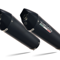 GPR auspuff kompatibel mit  Ducati Monster 796 2010-2014, New Grand Prix Evo Black Titanium, Doppelt homologierter legaler Slip-On-Auspuff mit ABE, einschließlich abnehmbarer DB-Killer, Link Pipes und Katalysatoren 