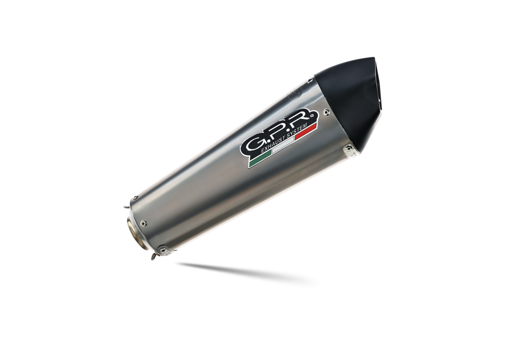 GPR auspuff kompatibel mit  Bmw F 800 R 2015-2016, New Grand Prix Evo Titanium, Zugelassener legaler Slip-On-Auspuff mit Abe, einschließlich abnehmbarem DB-Killer und Verbindungsrohr 