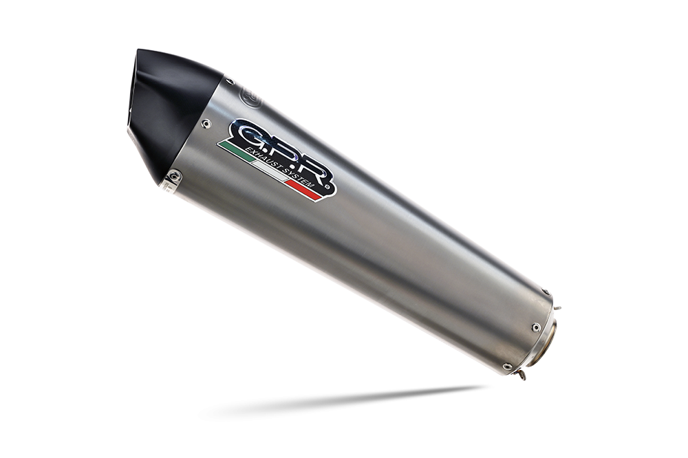 GPR auspuff kompatibel mit  Bmw F 850 Gs -Adventure 2018-2020, New Grand Prix Evo Titanium, Zugelassener legaler Slip-On-Auspuff mit Abe, einschließlich abnehmbarem DB-Killer und Verbindungsrohr 