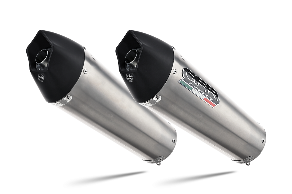 GPR auspuff kompatibel mit  Bmw K 1600 Gt 2010-2016, New Grand Prix Evo Titanium, Doppelt homologierter legaler Slip-On-Auspuff mit ABE, einschließlich abnehmbarer DB-Killer und verbindungsrohre 