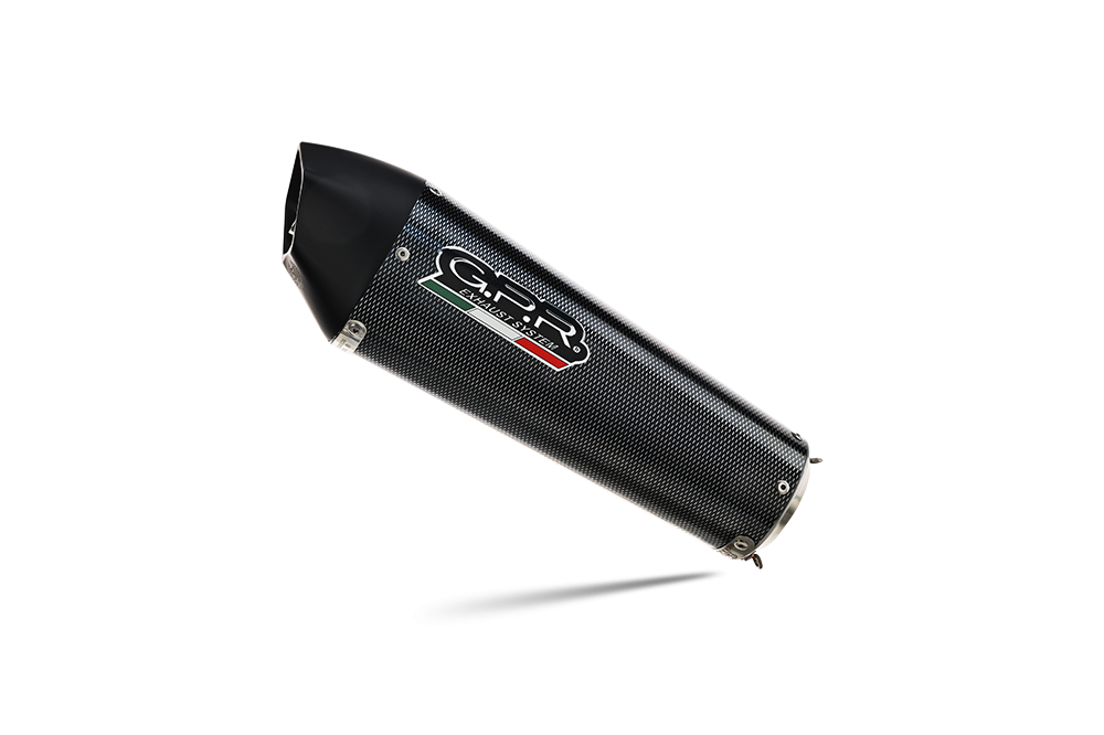 GPR auspuff kompatibel mit  Bmw F 900 XR-R 2020-2025, New Grand Prix Evo Poppy, Zugelassener legaler Slip-On-Auspuff mit Abe, einschließlich abnehmbarem DB-Killer und Verbindungsrohr 