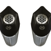 GPR auspuff kompatibel mit  Bmw K 1600 Gt 2022-2025, New Grand Prix Evo Poppy, Doppelt homologierter legaler Slip-On-Auspuff mit ABE, einschließlich abnehmbarer DB-Killer und verbindungsrohre 