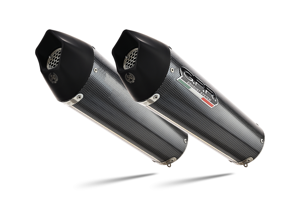 GPR auspuff kompatibel mit  Bmw K 1600 Gt 2022-2025, New Grand Prix Evo Poppy, Doppelt homologierter legaler Slip-On-Auspuff mit ABE, einschließlich abnehmbarer DB-Killer und verbindungsrohre 