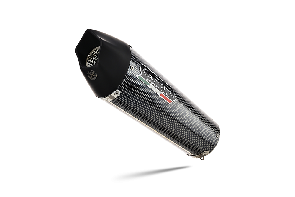 GPR auspuff kompatibel mit  Bmw F 900 XR-R 2020-2025, New Grand Prix Evo Poppy, Zugelassener legaler Slip-On-Auspuff mit Abe, einschließlich abnehmbarem DB-Killer und Verbindungsrohr 