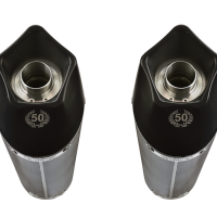 GPR auspuff kompatibel mit  Bmw K 1600 Gtl 2012-2016, New Grand Prix Evo Poppy, Doppelt homologierter legaler Slip-On-Auspuff mit ABE, einschließlich abnehmbarer DB-Killer und verbindungsrohre 