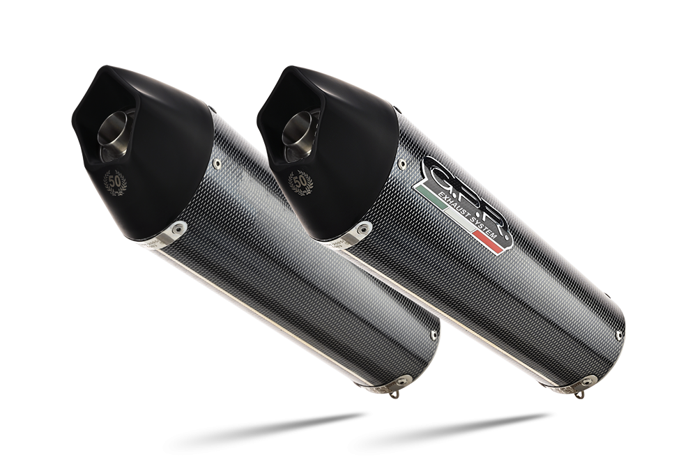 GPR auspuff kompatibel mit  Bmw K 1600 Gtl 2012-2016, New Grand Prix Evo Poppy, Doppelt homologierter legaler Slip-On-Auspuff mit ABE, einschließlich abnehmbarer DB-Killer und verbindungsrohre 