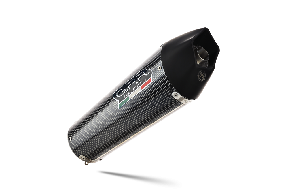 GPR auspuff kompatibel mit  Bmw F 800 R 2015-2016, New Grand Prix Evo Poppy, Zugelassener legaler Slip-On-Auspuff mit Abe, einschließlich abnehmbarem DB-Killer und Verbindungsrohr 