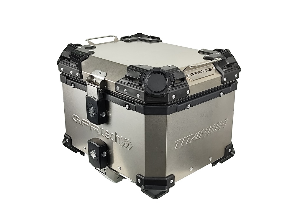 GPR TECH TOPCASE ALPI-TECH 35 LT.Topcase aus Titanium mit Universalplatte inklusive Kapazität Liter 35