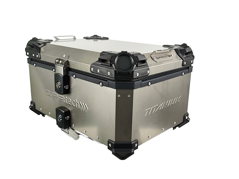 GPR TECH TOPCASE ALPI-TECH 55 LTTopcase aus Titanium mit Universalplatte inklusive Kapazität Liter 55
