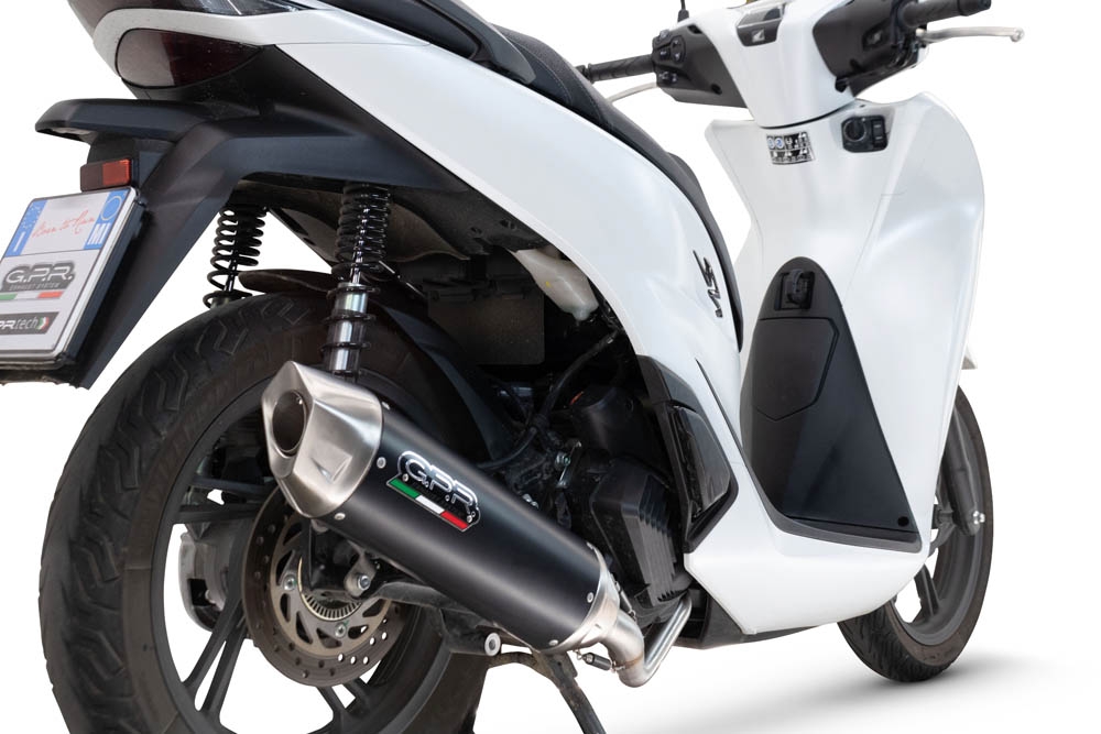 GPR auspuff kompatibel mit  Honda SH 125 2024-2025, Furore-X Scooter, Homologierte auspuff für lärm mit verbindungsrohr und katalysator 