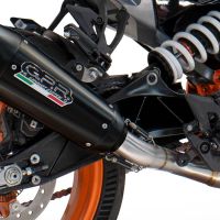 GPR auspuff kompatibel mit  Husqvarna Svartpilen 701 2018-2020, New Grand Prix Evo Black Titanium, Zugelassener legaler Slip-On-Auspuff mit Abe, einschließlich abnehmbarem DB-Killer und Verbindungsrohr 