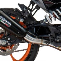 GPR auspuff kompatibel mit  Husqvarna Svartpilen 701 2018-2020, New Grand Prix Evo Black Titanium, Zugelassener legaler Slip-On-Auspuff mit Abe, einschließlich abnehmbarem DB-Killer und Verbindungsrohr 