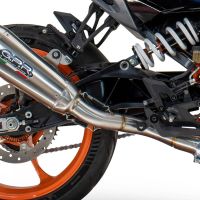 GPR auspuff kompatibel mit  Husqvarna Svartpilen 701 2018-2020, New Grand Prix Evo Titanium, Zugelassener legaler Slip-On-Auspuff mit Abe, einschließlich abnehmbarem DB-Killer und Verbindungsrohr 