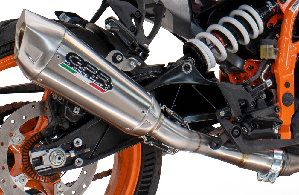 GPR auspuff kompatibel mit  Husqvarna Svartpilen 701 2018-2020, New Grand Prix Evo Titanium, Zugelassener legaler Slip-On-Auspuff mit Abe, einschließlich abnehmbarem DB-Killer und Verbindungsrohr 
