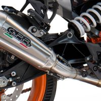 GPR auspuff kompatibel mit  Husqvarna Svartpilen 701 2018-2020, New Grand Prix Evo Titanium, Zugelassener legaler Slip-On-Auspuff mit Abe, einschließlich abnehmbarem DB-Killer und Verbindungsrohr 