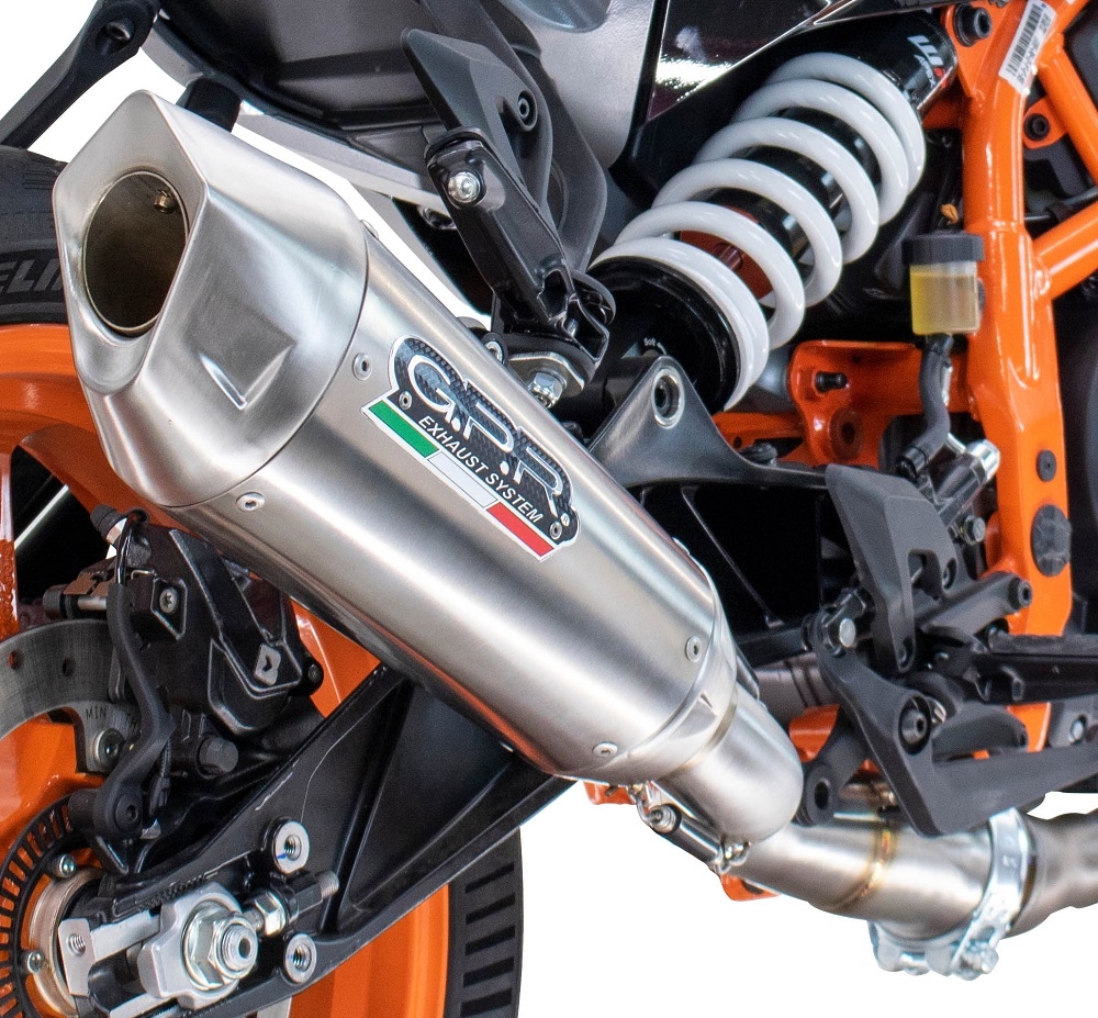 GPR auspuff kompatibel mit  Husqvarna Svartpilen 701 2018-2020, New Grand Prix Evo Titanium, Zugelassener legaler Slip-On-Auspuff mit Abe, einschließlich abnehmbarem DB-Killer und Verbindungsrohr 