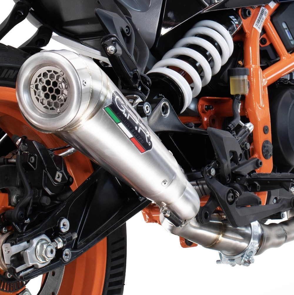 GPR auspuff kompatibel mit  Husqvarna Vitpilen 250 2024-2025, Powercone Evo, Zugelassener legaler Slip-On-Auspuff mit Abe, einschließlich abnehmbarem DB-Killer und Verbindungsrohr 