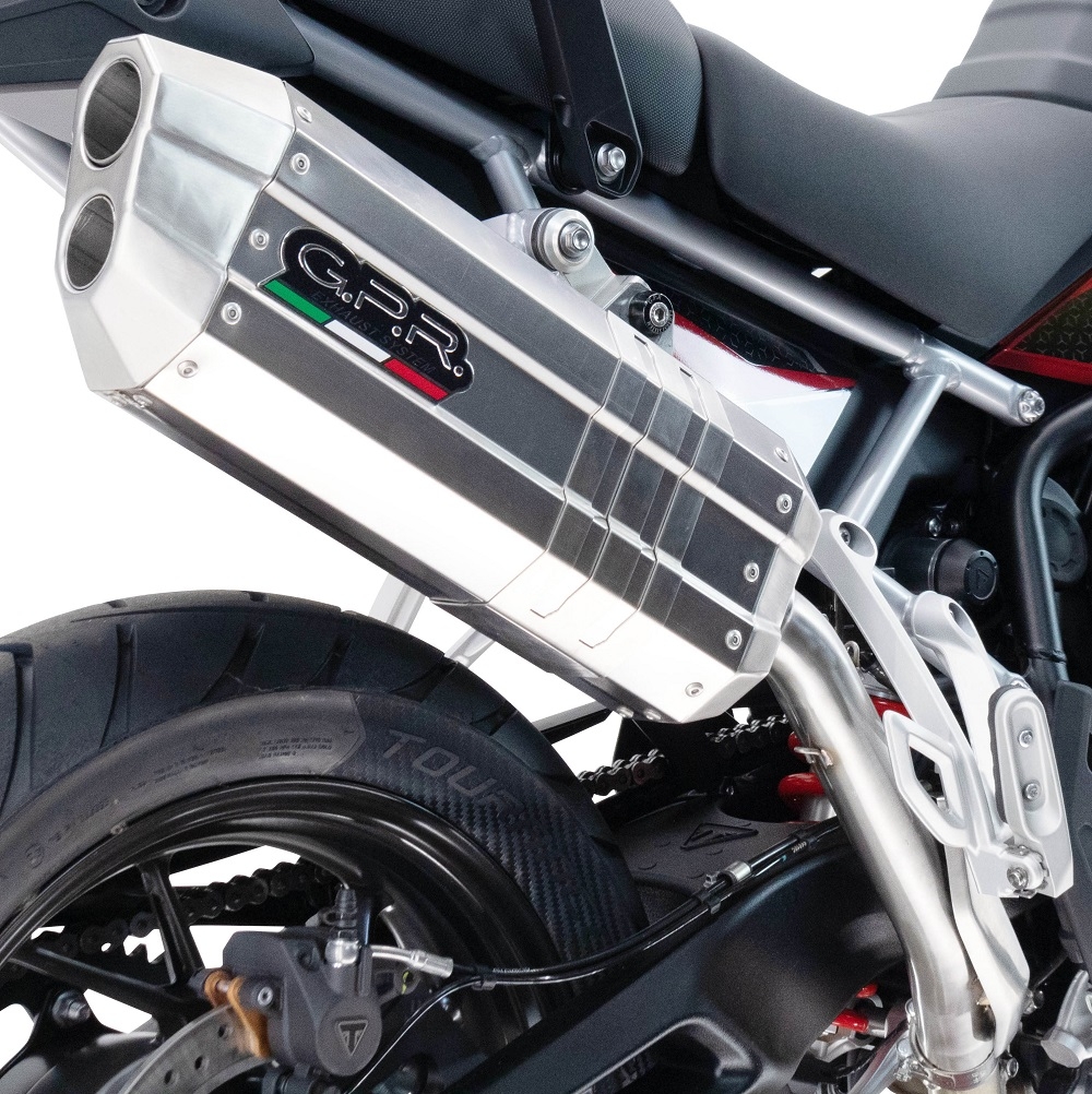 GPR auspuff kompatibel mit  Bmw R 1150 R 2000-2006, Hyper Sonic Inox, Zugelassener legaler Slip-On-Auspuff mit Abe, einschließlich abnehmbarem DB-Killer und Verbindungsrohr 