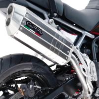 GPR auspuff kompatibel mit  Bmw R 1200 Gs -Adventure 2013-2016, Hyper Sonic Inox, Zugelassener legaler Slip-On-Auspuff mit Abe, einschließlich abnehmbarem DB-Killer und Verbindungsrohr 