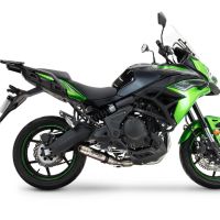 GPR auspuff kompatibel mit  Kawasaki Versys 650 2023-2025, Deeptone Inox, Kompletter Rennauspuff, geliefert mit spezifischem Krümmer, Artikel ohne Homologation 