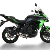 GPR auspuff kompatibel mit  Kawasaki Versys 650 2023-2025, Furore-X Titanio Nero, Homologierte auspuff für lärm mit verbindungsrohr und katalysator 