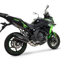 GPR auspuff kompatibel mit  Kawasaki Versys 650 2023-2025, Furore-X Titanio Nero, Homologierte auspuff für lärm mit verbindungsrohr und katalysator 