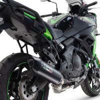 GPR auspuff kompatibel mit  Kawasaki Versys 650 2023-2025, Furore-X Titanio Nero, Homologierte auspuff für lärm mit verbindungsrohr und katalysator 
