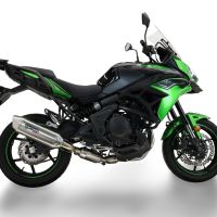 GPR auspuff kompatibel mit  Kawasaki Versys 650 2023-2025, Furore-X Acciaio Inox, Homologierte auspuff für lärm mit verbindungsrohr und katalysator 