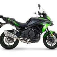 GPR auspuff kompatibel mit  Kawasaki Versys 650 2023-2025, Furore-X Acciaio Inox, Homologierte auspuff für lärm mit verbindungsrohr und katalysator 