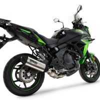 GPR auspuff kompatibel mit  Kawasaki Versys 650 2023-2025, Furore-X Titanio, Homologierte auspuff für lärm mit verbindungsrohr und katalysator 