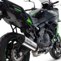 GPR auspuff kompatibel mit  Kawasaki Versys 650 2023-2025, Furore-X Titanio, Homologierte auspuff für lärm mit verbindungsrohr und katalysator 