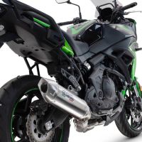 GPR auspuff kompatibel mit  Kawasaki Versys 650 2023-2025, Furore-X Acciaio Inox, Homologierte auspuff für lärm mit verbindungsrohr und katalysator 