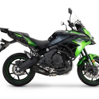 GPR auspuff kompatibel mit  Kawasaki Versys 650 2023-2025, GP-Revo Black Titanium, Vollständiges System für Nicht-EU-Märkte homologiert 