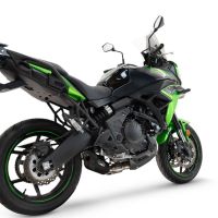 GPR auspuff kompatibel mit  Kawasaki Versys 650 2023-2025, GP-Revo Black Titanium, Vollständiges System für Nicht-EU-Märkte homologiert 