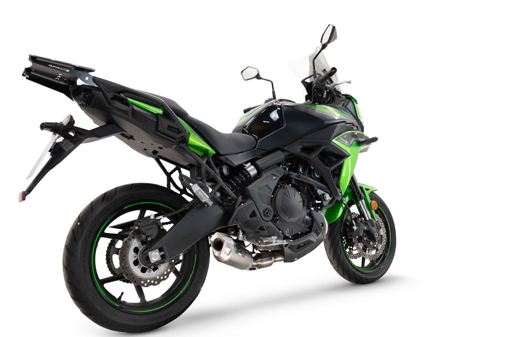 GPR auspuff kompatibel mit  Kawasaki Versys 650 2023-2025, GP-Revo Titanium, Racing-Komplettsystem-Auspuff, einschließlich Krümmer und abnehmbarem DB-Killer 