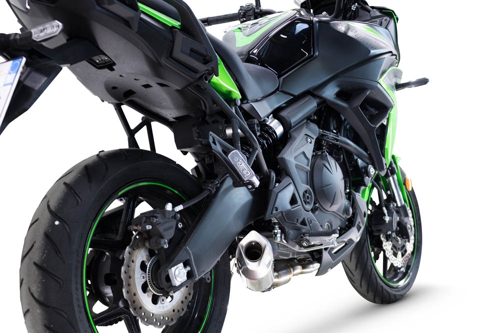 GPR auspuff kompatibel mit  Kawasaki Versys 650 2023-2025, GP-Revo Titanium, Racing-Komplettsystem-Auspuff, einschließlich Krümmer und abnehmbarem DB-Killer 