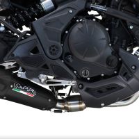 GPR auspuff kompatibel mit  Kawasaki Versys 650 2023-2025, GP-Revo Black Titanium, Vollständiges System für Nicht-EU-Märkte homologiert 