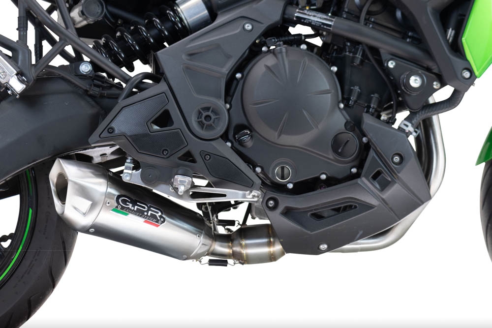 GPR auspuff kompatibel mit  Kawasaki Ninja 650 2023-2025, GP-Revo Titanium, Racing-Komplettsystem-Auspuff, einschließlich Krümmer und abnehmbarem DB-Killer 