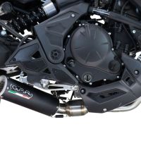 GPR auspuff kompatibel mit  Kawasaki Versys 650 2023-2025, M3 Black Titanium, Racing-Komplettsystem-Auspuff, einschließlich Krümmer und abnehmbarem DB-Killer 