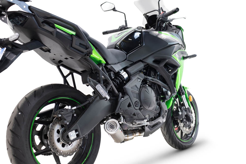 GPR auspuff kompatibel mit  Kawasaki Versys 650 2023-2025, M3 Inox , Kompletter Rennauspuff, geliefert mit spezifischem Krümmer, Artikel ohne Homologation 