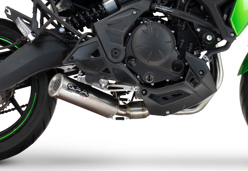 GPR auspuff kompatibel mit  Kawasaki Ninja 650 2023-2025, M3 Inox , Kompletter Rennauspuff, geliefert mit spezifischem Krümmer, Artikel ohne Homologation 