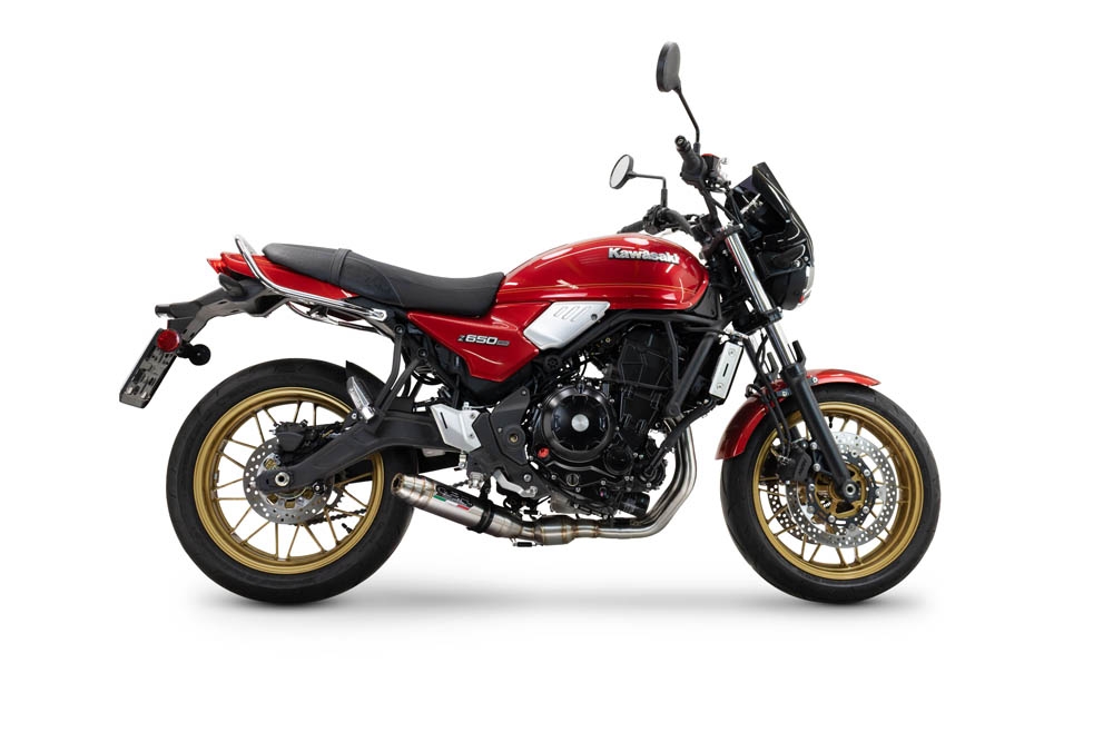 GPR auspuff kompatibel mit  Kawasaki Z 650 RS 2024-2025, Deeptone Inox, Kompletter Rennauspuff, geliefert mit spezifischem Krümmer, Artikel ohne Homologation 