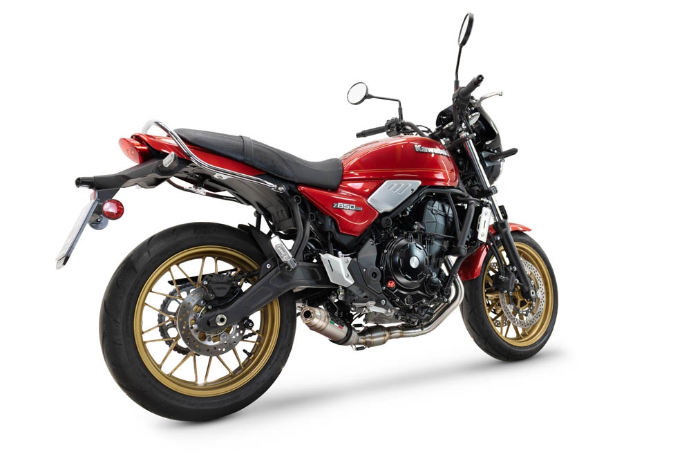GPR auspuff kompatibel mit  Kawasaki Z 650 RS 2024-2025, Deeptone Inox, Kompletter Rennauspuff, geliefert mit spezifischem Krümmer, Artikel ohne Homologation 