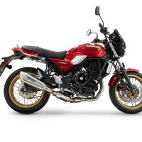 GPR auspuff kompatibel mit  Kawasaki Z 650 RS 2024-2025, GP-Revo Titanium, Homologierte auspuff für lärm mit verbindungsrohr und katalysator 