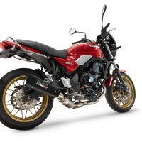 GPR auspuff kompatibel mit  Kawasaki Z 650 RS 2024-2025, GP-Revo Black Titanium, Homologierte auspuff für lärm mit verbindungsrohr und katalysator 