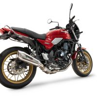 GPR auspuff kompatibel mit  Kawasaki Z 650 RS 2024-2025, GP-Revo Titanium, Homologierte auspuff für lärm mit verbindungsrohr und katalysator 
